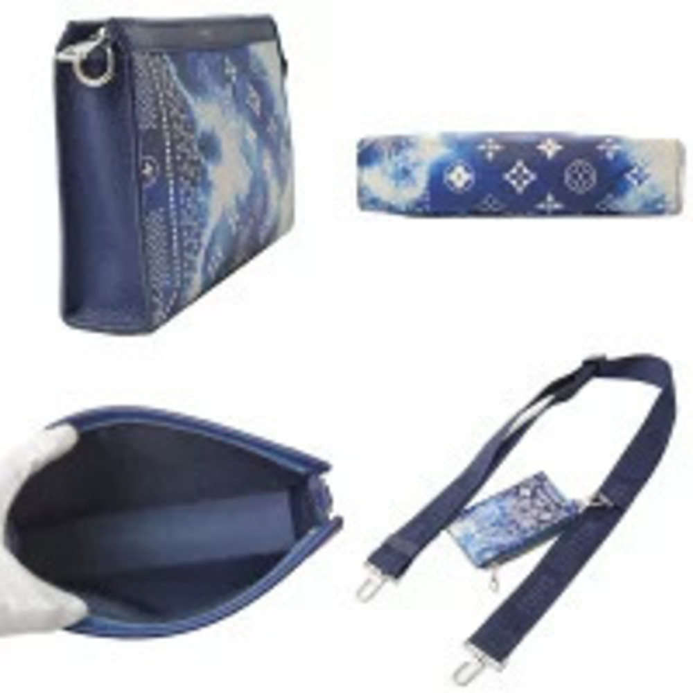 Louis Vuitton Bandana Gaston Monogram Blue Wearable Wallet